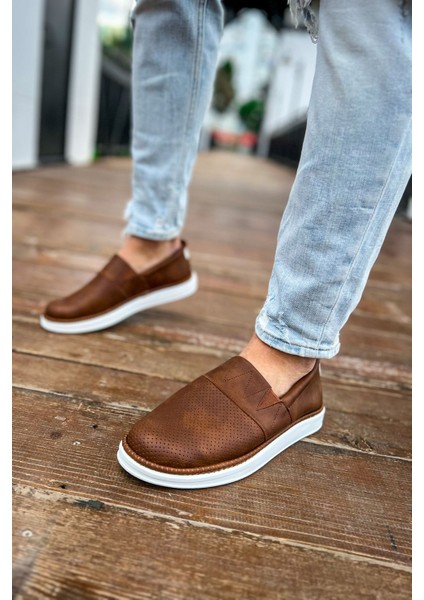 Brecon Bağcıksız Günlük Erkek Casual Ayakkabı Taba modelleri