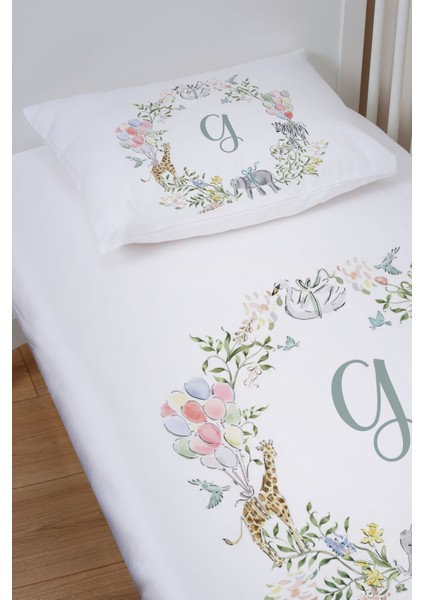 Organik Bebek Boy Lastikli Çarşaf Seti - Safari Serisi - G Harfi fiyatları