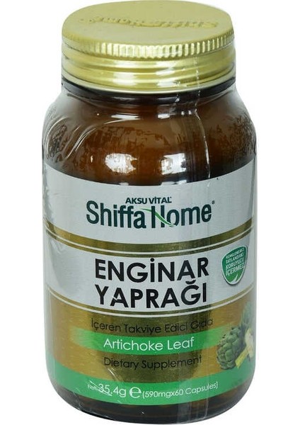 Shiffa Home Enginar Yaprağı Diyet Takviyesi 590 Mg x 60 Kapsül