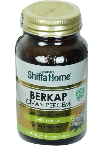 Shiffa Home Berkap Civan Perçemi Diyet Takviyesi 680 Mg x 60 Kapsül