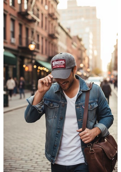 Western Vintage Eskitme Gri Kep Şapka fiyatları