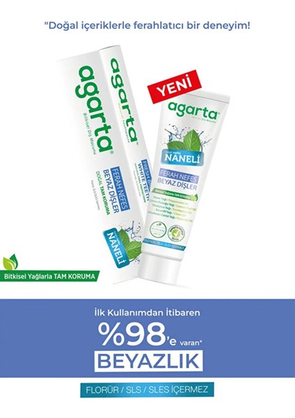 Asfstore Agarta Diş Macunu Naneli 100 ml fiyatları