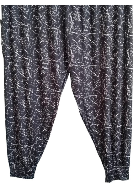 Kadın Bayan Büyük Battal Extra Jumbo Beden Viskon Penye Kumaş 1 Yan Cepli Pantolon Eşofman Altı Pijama Altı 130 Kilograma Kadar Olur Bol Likralı Esneyen Kumaş Bel Lastikli Süs Bagcıklı fırsatları