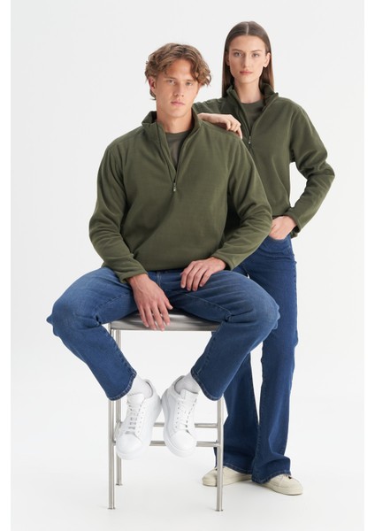 3'lü Paket Tüylenme Yapmayan Standart Fit Bato Yaka Soğuk Geçirmez Sweatshirt Polar fırsatları