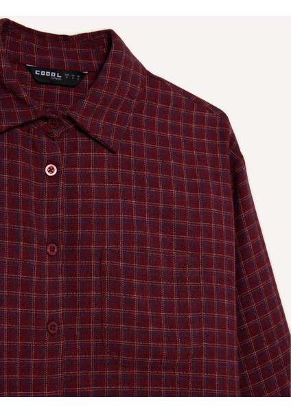 Overshirt Fit Dokulu Uzun Kollu Kareli Gömlek G3061AX25WN fiyatları