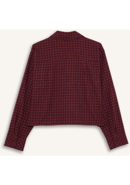 Overshirt Fit Dokulu Uzun Kollu Kareli Gömlek G3061AX25WN modelleri