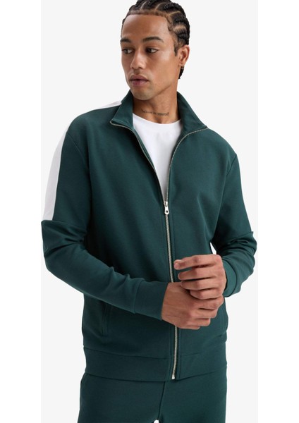 Fit Standart Fit Dik Yaka Fermuarlı Hırka F0207AX25AU fırsatları
