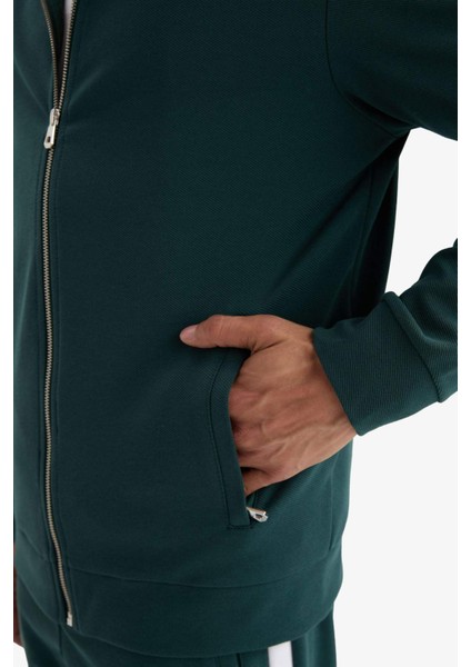Fit Standart Fit Dik Yaka Fermuarlı Hırka F0207AX25AU
