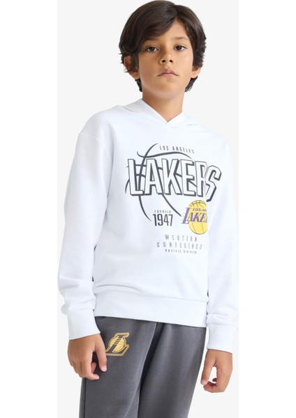 Erkek Çocuk Nba Los Angeles Lakers Regular Fit Kapüşonlu SWEATSHIRT F4085A825AU modelleri