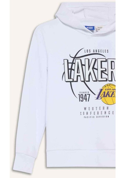 Erkek Çocuk Nba Los Angeles Lakers Regular Fit Kapüşonlu SWEATSHIRT F4085A825AU