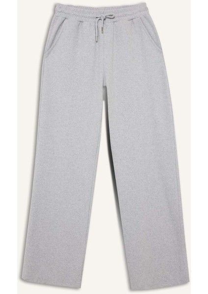 Wide Leg Beli Bağcıklı Cepli Eşofman Altı E1998AX25WN