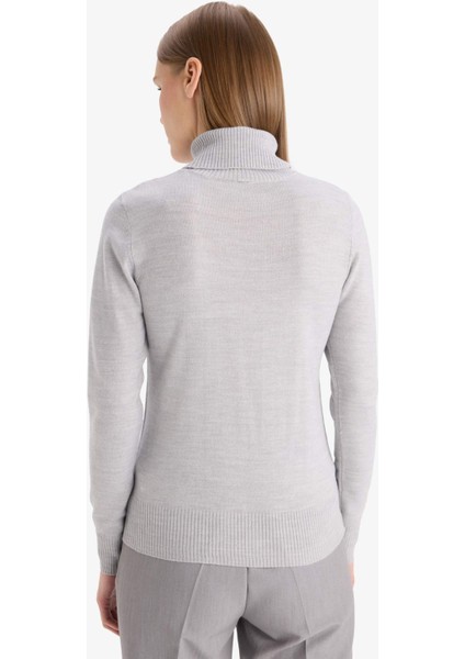 Regular Fit Balıkçı Yaka Kazak H1651AZ25WN