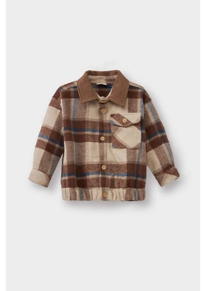 Erkek Bebek Kareli Flanel Uzun Kollu Gömlek F7642A525WN