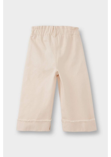 Kız Bebek Standart Fit Beli Lastikli Çiçekli Gabardin Pantolon G3488A525AU modelleri