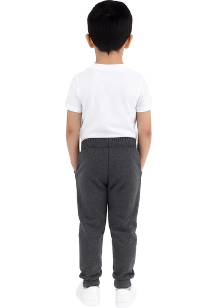 Çocuk Kışlık Pamuklu Eşofman Altı Çift Cepli Siyah indirimleri