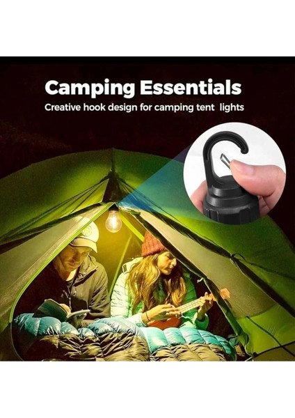 Taşınabilir Şarjlı LED Ampül Outdoor Kamp Bahçe Lambası 10W Askılı Kırılmaz LED Işık fırsatları