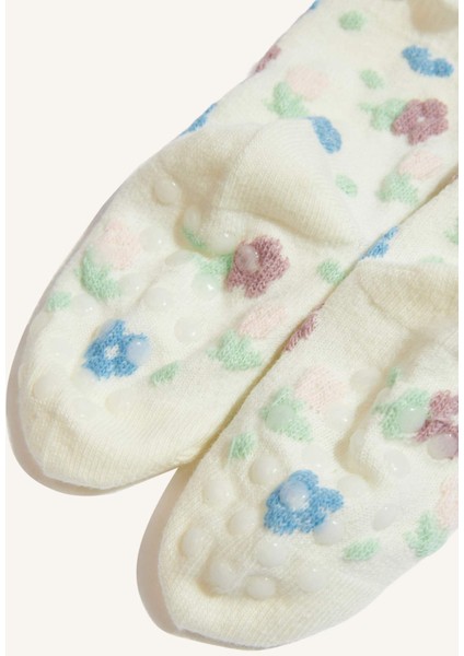 Kız Bebek Kaydırmaz Taban 5'li Pamuklu Uzun Çorap F6729A5NS fırsatları