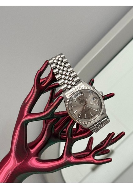 Automatic Day-Date 21 Jewels Paslanmaz Çelik Erkek Kol Saati modelleri