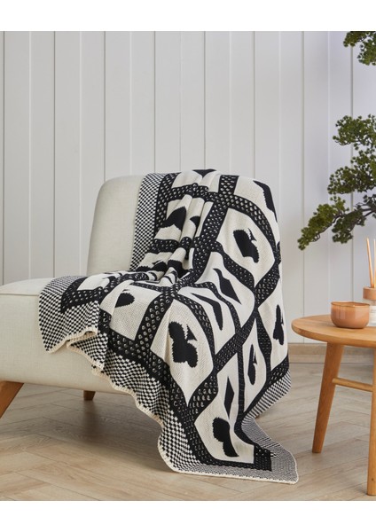 Fun Koltuk Şalı 130X170 cm Siyah - Beyaz fiyatları