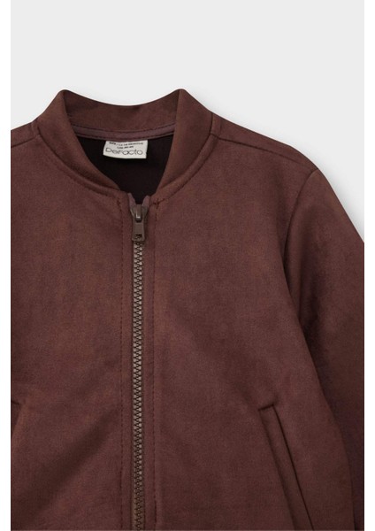 Erkek Bebek Kolej Yaka Süet Bomber Ceket G3678A525WN fiyatları