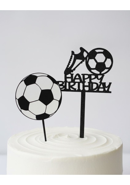 Doğum Günü Pasta Süsü Futbol Temalı Set