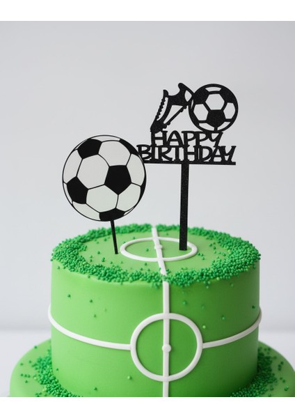 Doğum Günü Pasta Süsü Futbol Temalı Set fiyatları