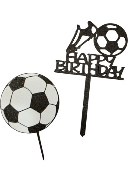 Doğum Günü Pasta Süsü Futbol Temalı Set modelleri