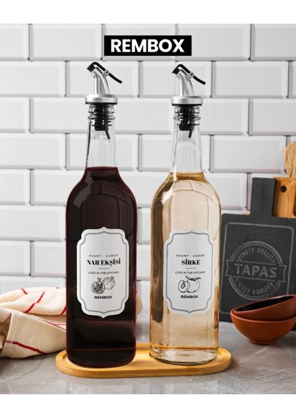 Ahşap Standlı 3'lü Gümüş Tıpalı Zeytinyağ Sirke ve Nar Ekşisi Seti 750 fiyatları