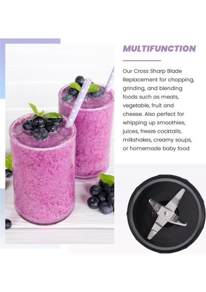 Magic-Bullet (250W, MB1001 Serisi) Bıçakla Uyumlu Paslanmaz Çelik Çapraz Bıçak Yedek Parçası (Yurt Dışından) modelleri