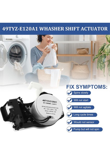 W10913953 49TYZ-E120A1 Whirlpool Amana Kenmore Maytag Çamaşır Makinesi Parçaları Için Çamaşır Makinesi Vites Aktüatörü W10597177 AP6037270'I Değiştirin (Yurt Dışından) indirimleri