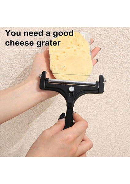 Mutfak Paslanmaz Çelik Tel Peynir Dilimleyici, Premium Peynir Rendeleyici, Ayarlanabilir Kalınlıkta Tereyağlı Peynir Kesici (Yurt Dışından) modelleri