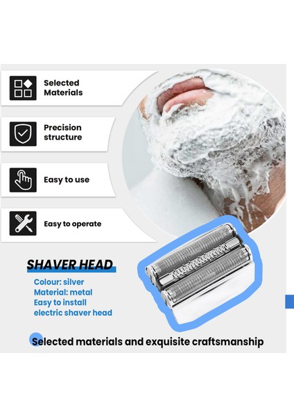 Braun 70S Serisi 7 790CC, 760CC, 7850CC, 7865CC, 7880CC, 7893S, 740S Kesici Yedek Başlığı Için Yedek Tıraş Makinesi Başlığı (Yurt Dışından) indirimleri