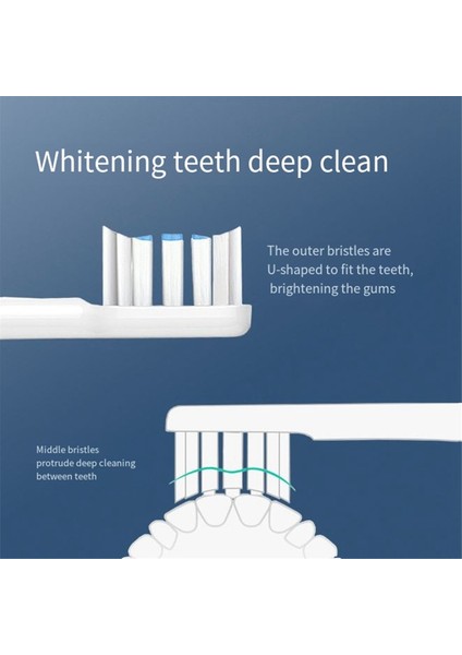 Mıjıa T301 MES605 T302 MES608 T501 MES607 Yedek Elektrikli Diş Fırçası Başlıkları Gösterildiği Gibi (Yurt Dışından) fırsatları