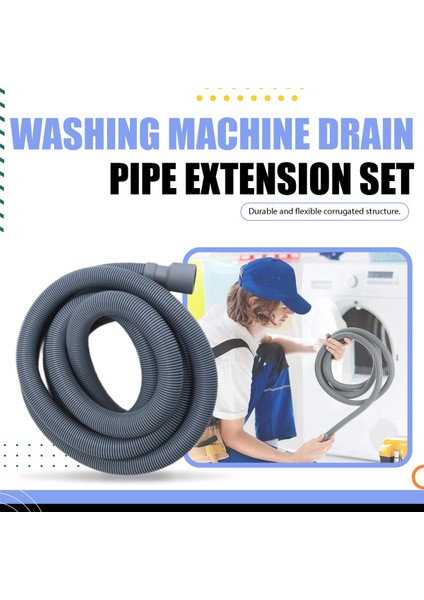 Çamaşır Makinesi Tahliye Hortumu 10 Ft Esnek Bulaşık Makinesi Tahliye Hortumu Uzatma Kitleri Oluklu Çamaşır Makinesi Tahliye Hortumu (Yurt Dışından) fırsatları