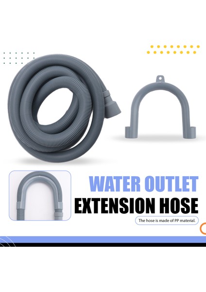 Çamaşır Makinesi Tahliye Hortumu 10 Ft Esnek Bulaşık Makinesi Tahliye Hortumu Uzatma Kitleri Oluklu Çamaşır Makinesi Tahliye Hortumu (Yurt Dışından) indirimleri