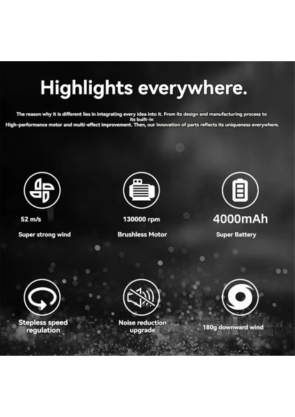 El Tipi Turbo Jet Fan 130000 Rpm Şiddetli Fan Fırçasız Motor Güçlü Rüzgar Sonsuz Hız Ayarlı Araba Hava Üfleyici (Yurt Dışından) modelleri
