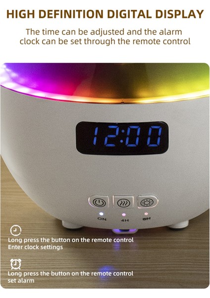 Dinamik Nemlendirici Ev Masaüstü Dijital Ekran Saati Kablosuz Uzaktan Kumanda Esans Yağı Aromaterapi Makinesi Ab Fişi A (Yurt Dışından) fiyatları