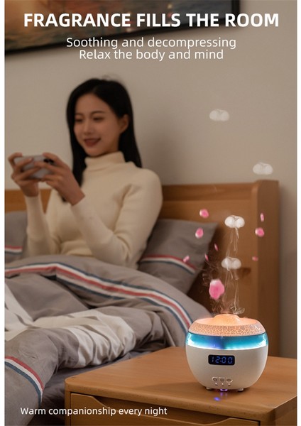Dinamik Nemlendirici Ev Masaüstü Dijital Ekran Saati Kablosuz Uzaktan Kumanda Esans Yağı Aromaterapi Makinesi Ab Fişi A (Yurt Dışından) fırsatları