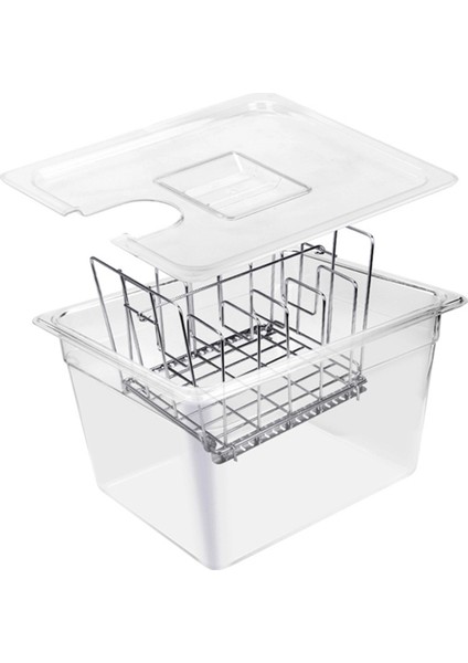 Sous Vide Pişirme Makinesi 11L Kap Paslanmaz Çelik Raflı Çıkarılabilir Bölücüler Ayırıcı (Yurt Dışından)