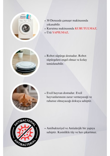 Alfabe ve Sayılar Eğitici Kaymaz Dot Taban Dijital Baskı Çocuk Halısı modelleri