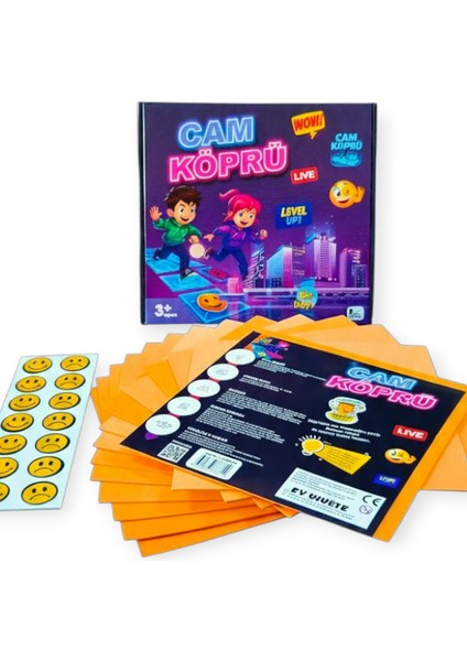 Cam Köprü Oyunu – Mıknatıslı Zeka ve Denge Oyunu | Eva Zeminli Eğitici Aile Oyunu