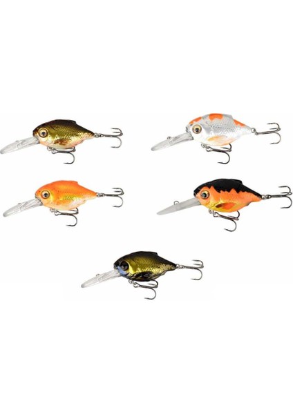 Savage Gear 3D Crucian Crank 4,6 cm 8,3 gr Sf Dr Sahte Balık Pearl White Silver