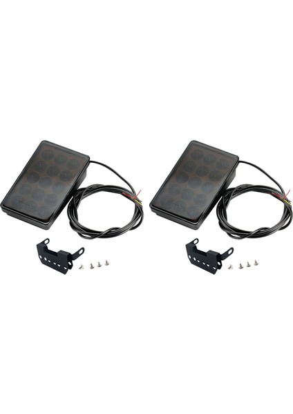 2x LED Araba Fren Lambası 15LED F1 Tarzı Evrensel Kabuk Pilot Işık Araba Arka Spoyler LED Fren Kuyruğu Açık Siyah Kabuk (Yurt Dışından)