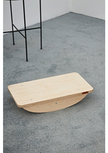 Çocuklar İçin Eğitici Ahşap Denge Tahtası Demonte Tekli Oyun Seti