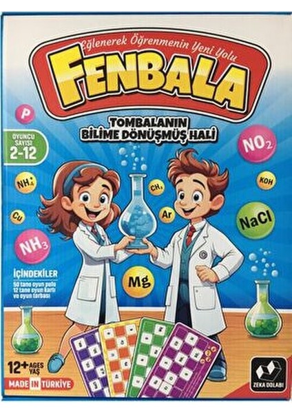 Fenbala Zeka Dolabı Eğitici Oyun 12+ Yaş 2-12 Oyuncu İçin Eğlenceli Bilim Temalı