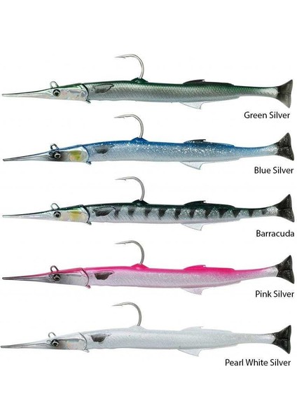Savage Gear Needlefish Pulsetail 2+1 30 cm 105G Sahte Balık Green Silver fiyatları