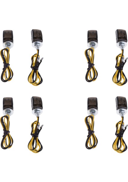 8pcs Universal LED Black Mini Küçük Göstergeler Sinyalleri Yamaha Için Motosiklet Motor Bisikleti (Yurt Dışından)