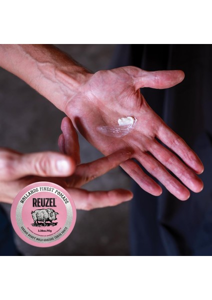 Pink Pomade Grease Güçlü Tutucu Parlak Wax 340 gr.