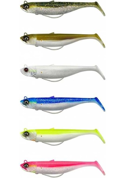 Savage Minnow Weedless 12.5 cm 28 gr 2+1 Green Silver