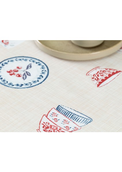 Mavel Pvc Masa Örtüsü - Bej - 140x200 cm